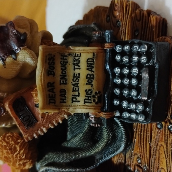 1993 THE BOYDS COLLECTION...TAKE THIS JOB RESIN BEAR FIGURINE. - Picture 3 of 12